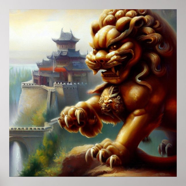 Chinese Foo Lion (12)  Poster (Front)