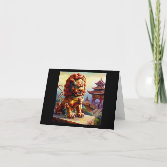 Chinese Foo Lion (13)  Card (Front)