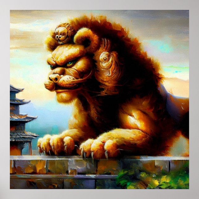 Chinese Foo Lion (31)  Poster (Front)