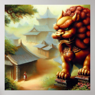 Chinese Foo Lion (3) Poster