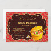Chinese food Birthday party Invitation (Front/Back)