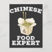 Chinese Food Expert Asian Noodle Lover Postcard