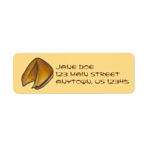 Chinese Food Fortune Cookie Cookies Address Labels