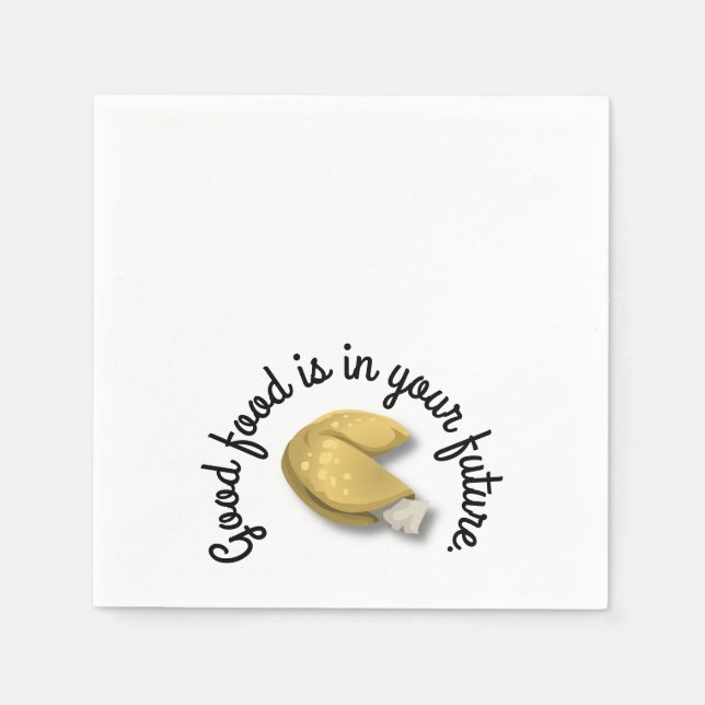 Chinese Fortune Cookies Napkins (Front)