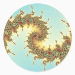 Chinese - Fractal Classic Round Sticker