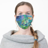 "Chinese Gardens" Adult Cloth Face Mask (Worn)