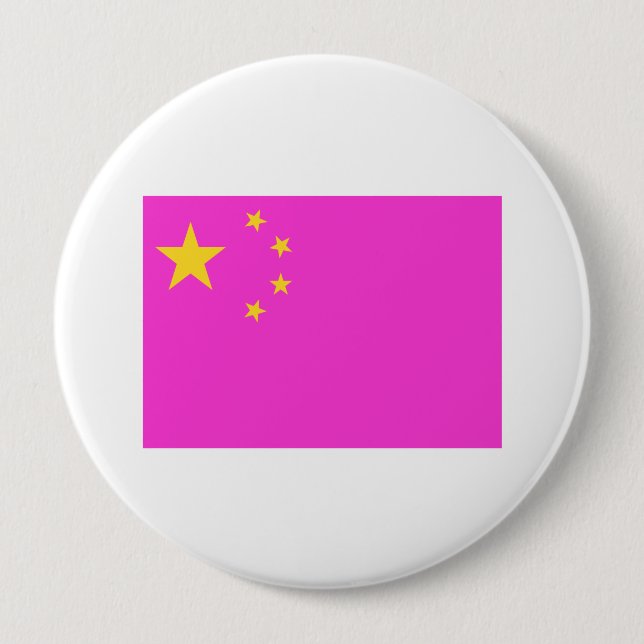 Chinese Gay Pride Pinback Button (Front)