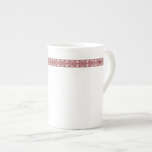 Chinese Geometric Border Specialty Mug