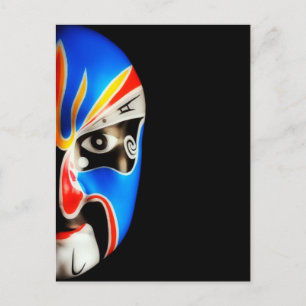 Chinese Gift Beijing Opera Mask Postcard