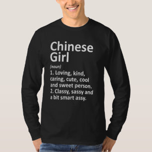 Chinese Girl China  Funny Country Home Roots Desce T-Shirt