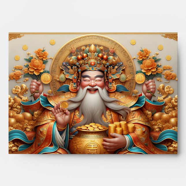 chinese god of wealth envelope (Front)