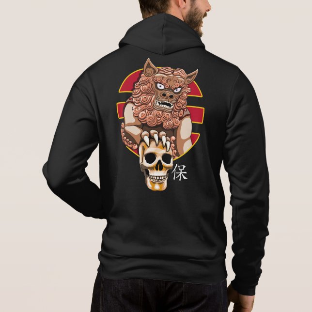 Chinese guardian lion - Foo Dog Hoodie (Back)