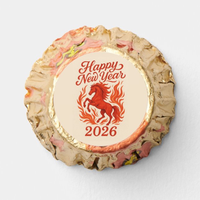 Chinese Horoscope 2026  Red Fire Horse Reese's Peanut Butter Cups (Front)