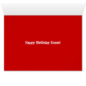 Chinese Horse Astrology Card (Inside Horizontal (Bottom))