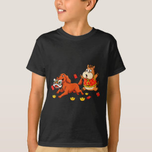Chinese Horse Irish Setter Kids Mens Womens Happy  T-Shirt