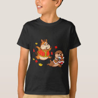 Chinese Horse Otter Funny Kids Mens Womens Happy N