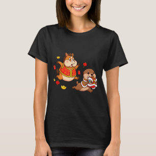 Chinese Horse Otter Funny Kids Mens Womens Happy N T-Shirt
