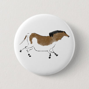 Chinese Horse Pinback Button