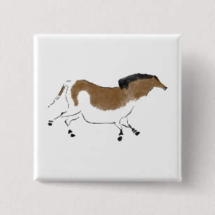 Chinese Horse Pinback Button