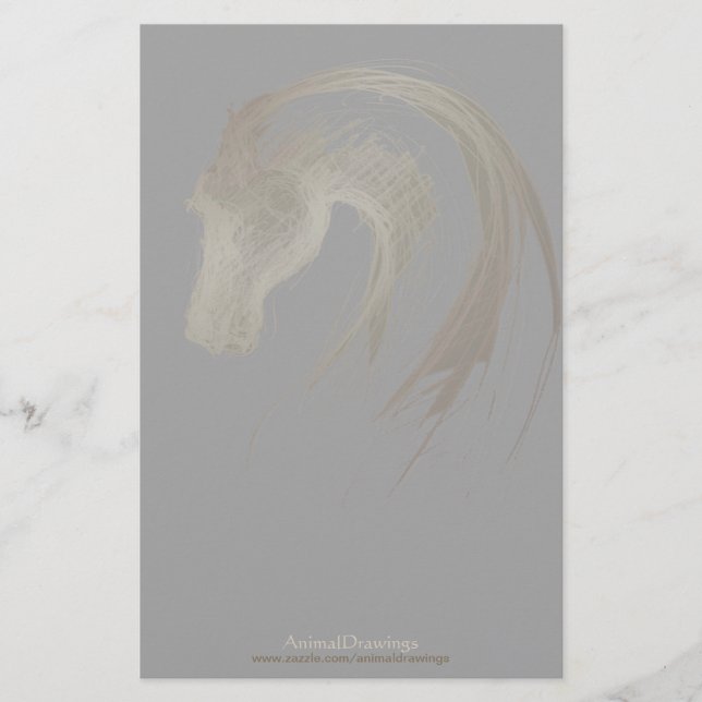 Chinese Horse Year Zodiac Birthday Stationery 2 (Front)