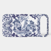 Chinese inspired blue pattern with birds toile Case-Mate iPhone case (Back (Horizontal))