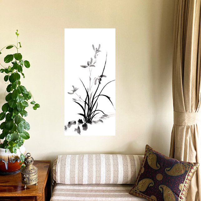 Chinese Iris - bw Metal Print (Creator Uploaded)