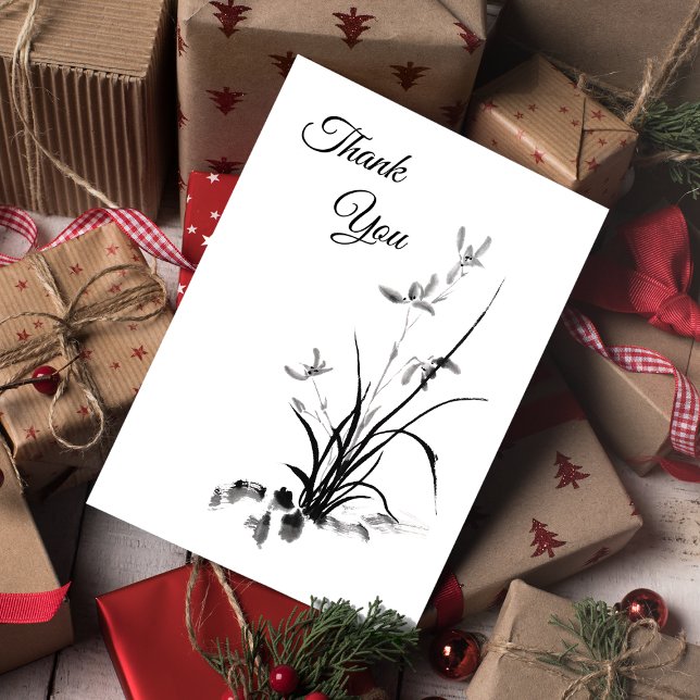 Chinese Iris - bw Photo Postcard (Creator Uploaded)