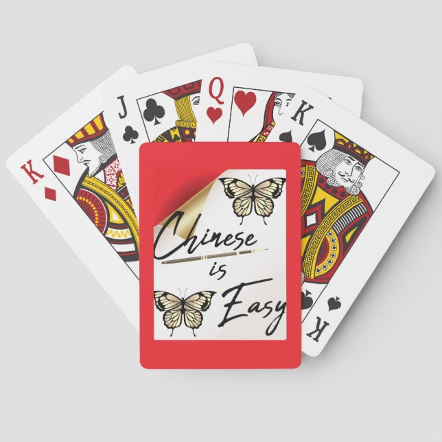 Chinese is easy playing cards (Back)