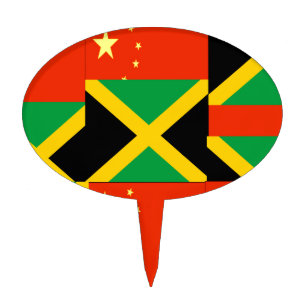 Chinese-Jamaican Cake Topper
