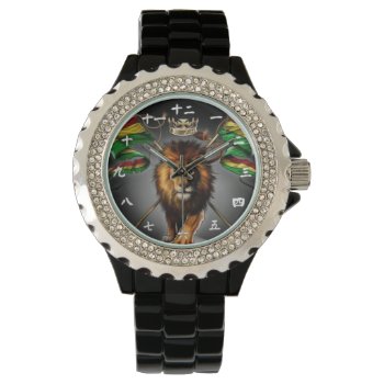 Chinese Jamaican Lion Is King Watch by KUNGFUJOE at Zazzle
