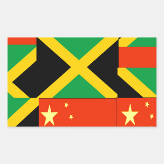 Chinese-Jamaican Rectangular Sticker