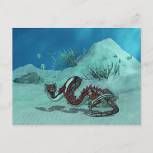 Chinese / Japanese Water Dragon Postcard