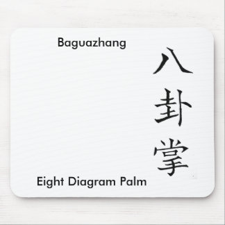 Chinese Kanji Calligraphy Baguazhang | Pa Kua Mouse Pad