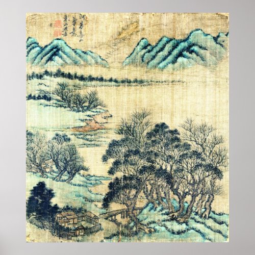 Chinese Landscape 1730 Poster