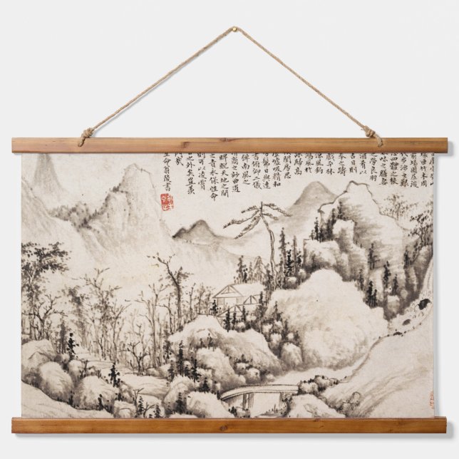 Chinese landscape hanging tapestry (Front)