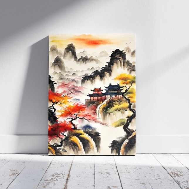 Chinese Landscape Ink Painting Canvas Print (Creator Uploaded)