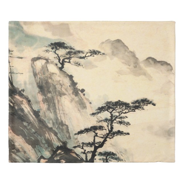 Chinese landscape painting.chinese,painting,japane duvet cover (Front)