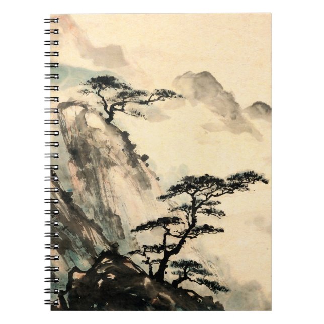 Chinese landscape painting.chinese,painting,japane notebook (Front)