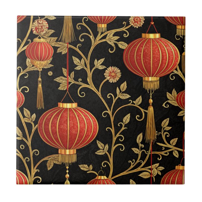 Chinese Lantern Festival (1) Ceramic Tile (Front)