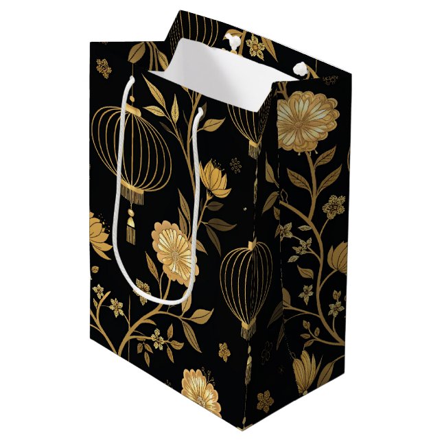 Chinese Lantern Festival (5) Medium Gift Bag (Front Angled)