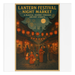 Chinese Lantern Festival Night Market Art