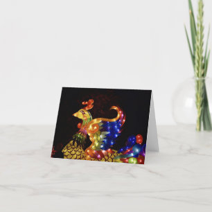 Chinese Lantern Festival Phoenix Notecard