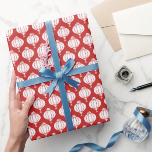 Chinese lantern wrapping paper