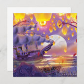 Chinese Lanterns by a moonlit river (Front/Back)