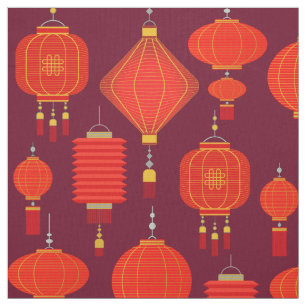 Chinese lanterns  fabric