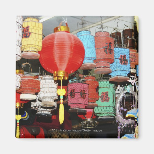 Chinese lanterns in China Magnet (Front)