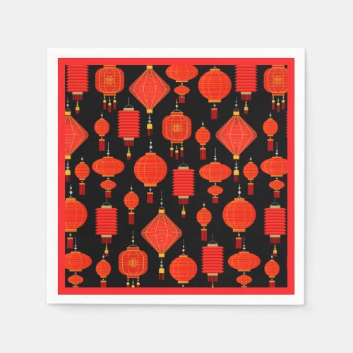 Chinese lanterns  napkins