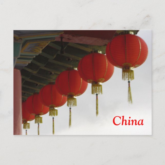 Chinese Lanterns Postcard (Front)