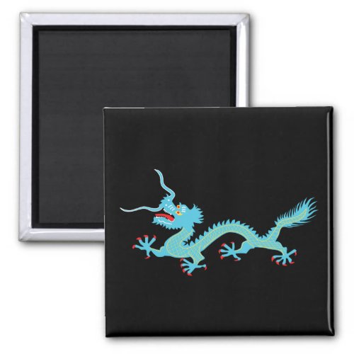 Chinese Light Blue Dragon Magnet