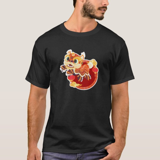Chinese Lion Dance New Year Tshirt Barongsai (Front)